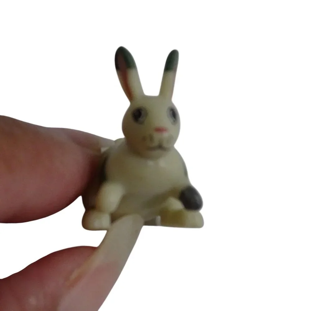 Roblox Miniature Rabbit Figure Cream Green Collectible Toy Animal 1 inch